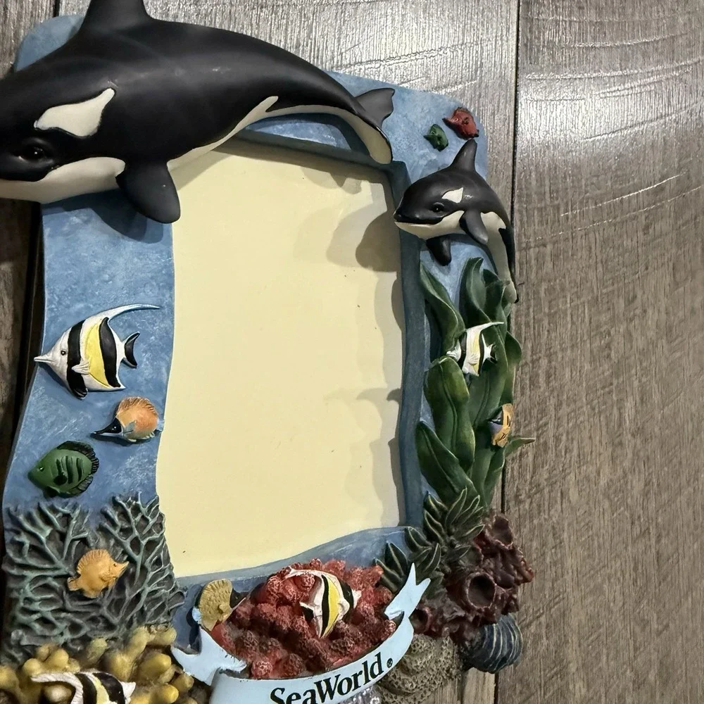 Sea World Adventure Parks 3D Killer Whale Orca Picture Frame 3 1/2